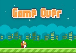 flappy bird game over